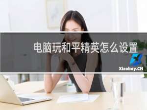 电脑玩和平精英怎么设置不卡