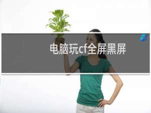 电脑玩cf全屏黑屏