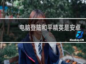 电脑登陆和平精英是安卓还是苹果