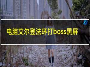 电脑艾尔登法环打boss黑屏