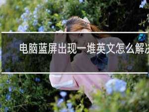 电脑蓝屏出现一堆英文怎么解决