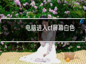 电脑进入cf屏幕白色