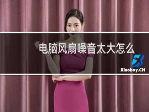 电脑风扇噪音太大怎么办