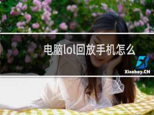 电脑lol回放手机怎么看