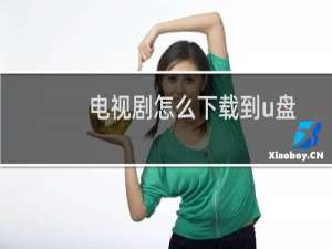 电视剧怎么下载到u盘