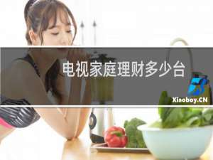 电视家庭理财多少台