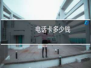 电话卡多少钱