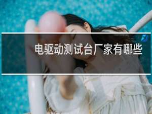 电驱动测试台厂家有哪些