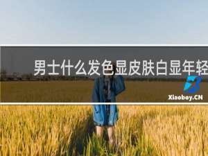 男士什么发色显皮肤白显年轻