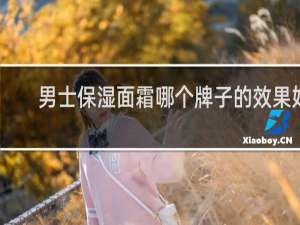 男士保湿面霜哪个牌子的效果好