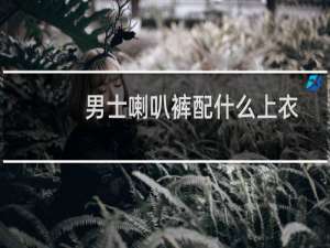 男士喇叭裤配什么上衣