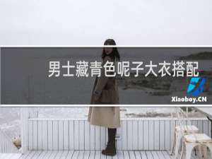 男士藏青色呢子大衣搭配