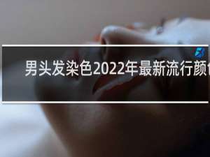 男头发染色2022年最新流行颜色