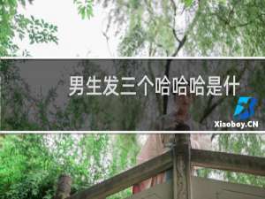 男生发三个哈哈哈是什么意思（三个哈哈哈是什么意思）
