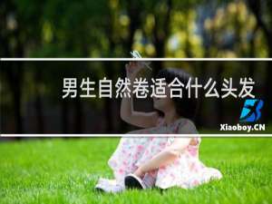 男生自然卷适合什么头发