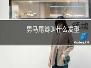 男马尾辫叫什么发型