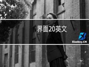 界面 英文