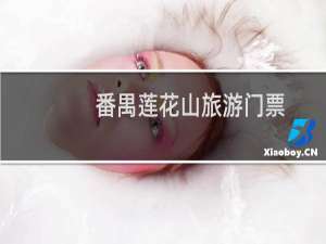 番禺莲花山旅游门票
