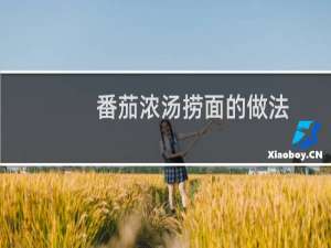 番茄浓汤捞面的做法（番茄浓汤的做法）