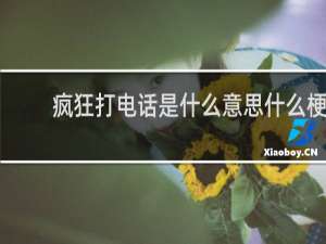 疯狂打电话是什么意思什么梗