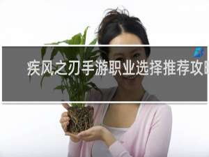疾风之刃手游职业选择推荐攻略