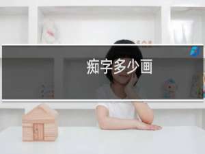 痴字多少画