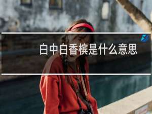 白中白香槟是什么意思