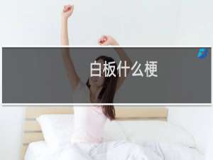白板什么梗