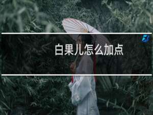 白果儿怎么加点