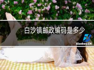 白沙镇邮政编码是多少
