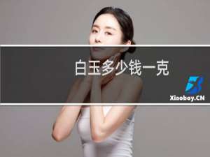 白玉多少钱一克