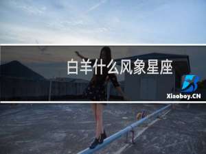 白羊什么风象星座
