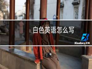 白色英语怎么写
