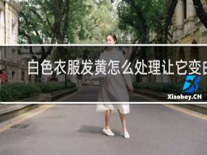 白色衣服发黄怎么处理让它变白