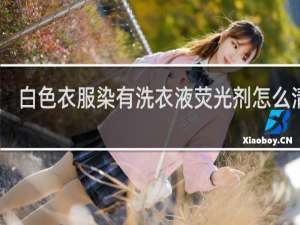 白色衣服染有洗衣液荧光剂怎么清洗