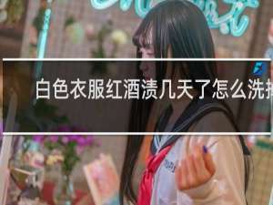 白色衣服红酒渍几天了怎么洗掉