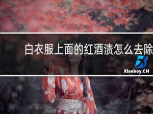 白衣服上面的红酒渍怎么去除