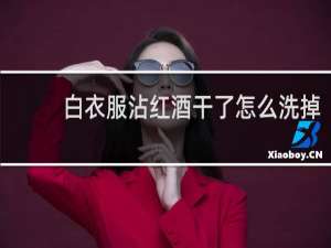 白衣服沾红酒干了怎么洗掉