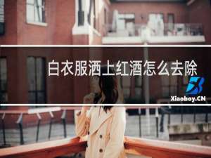白衣服洒上红酒怎么去除