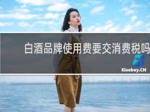 白酒品牌使用费要交消费税吗