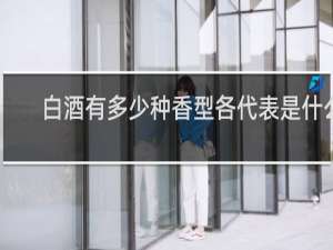 白酒有多少种香型各代表是什么