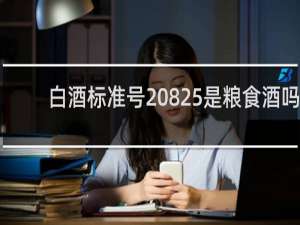 白酒标准号20825是粮食酒吗