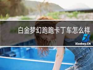 白金梦幻跑跑卡丁车怎么样