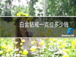 白金钻戒一克拉多少钱