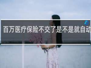 百万医疗保险不交了是不是就自动退了