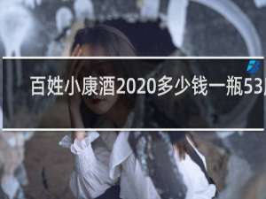 百姓小康酒2020多少钱一瓶53度