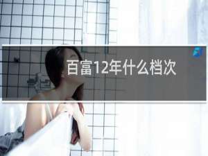 百富12年什么档次