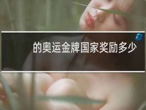 的奥运金牌国家奖励多少钱