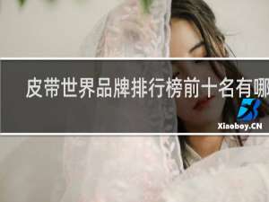 皮带世界品牌排行榜前十名有哪些