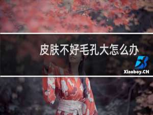 皮肤不好毛孔大怎么办